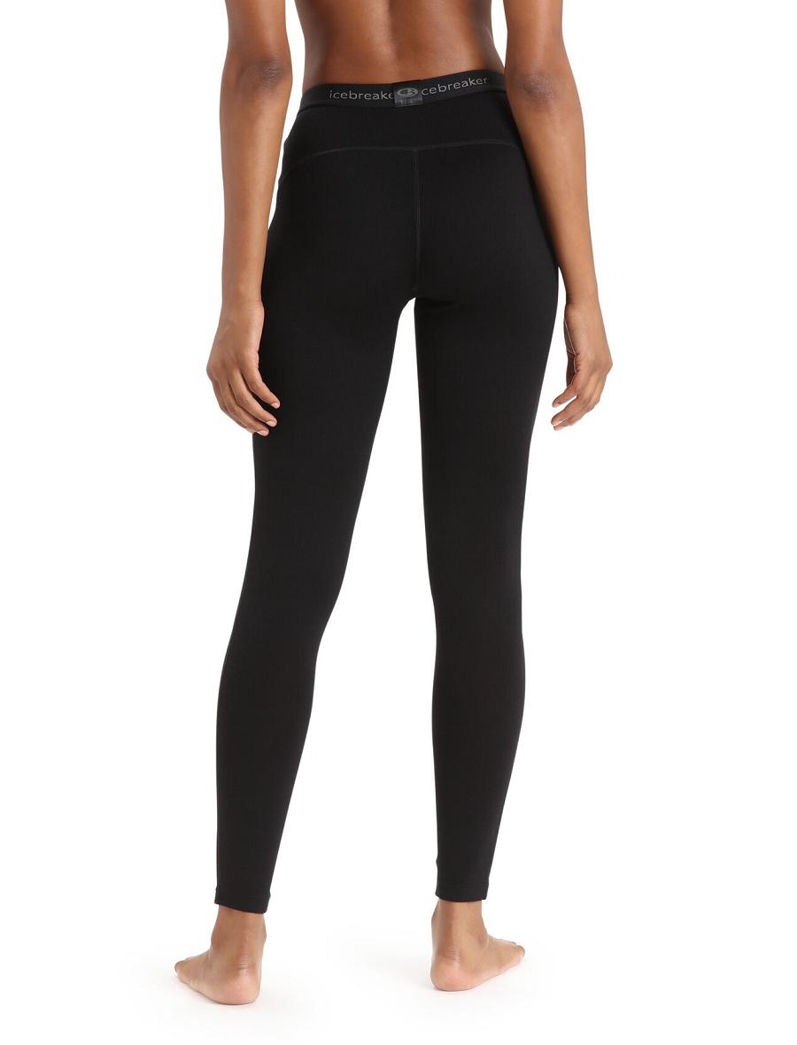 One Piece & Sets Icebreaker Merino 260 Tech Thermal Leggings Damskie Czarne | PL 1189VRWD